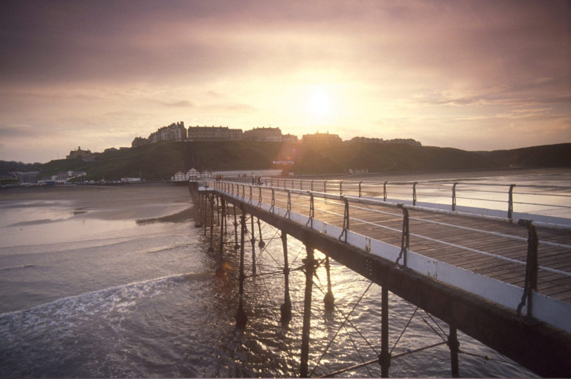 Sunset over Saltburn Pier