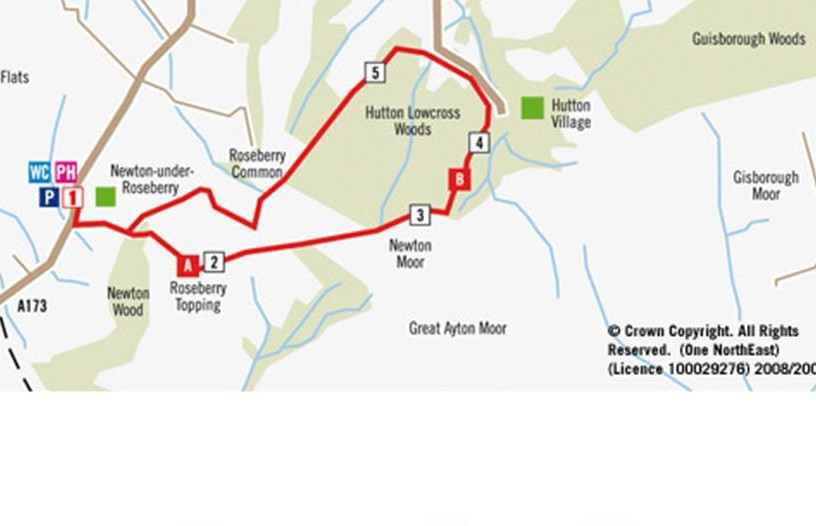 Roseberry Topping - Walking Route