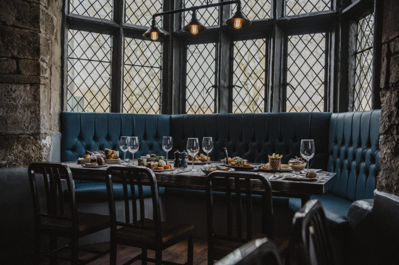 Walworth Castle restaurant interior