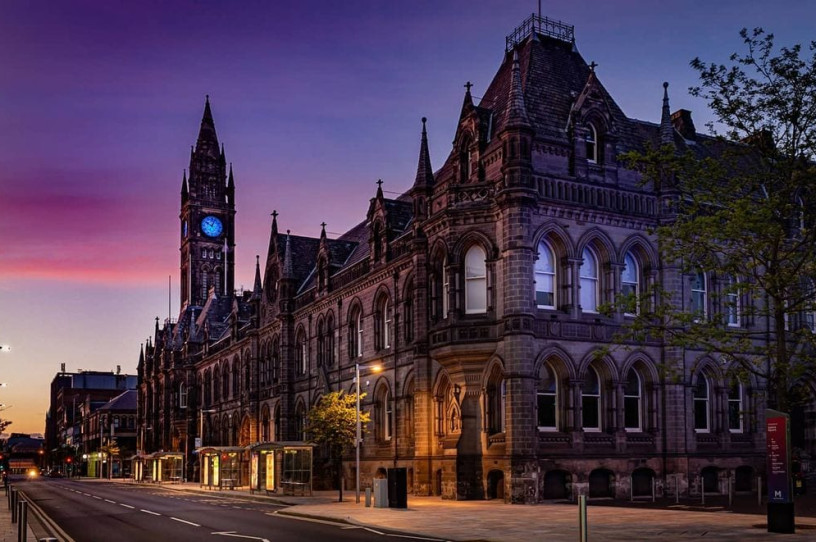 Town Hall Middlesbrough at sunset