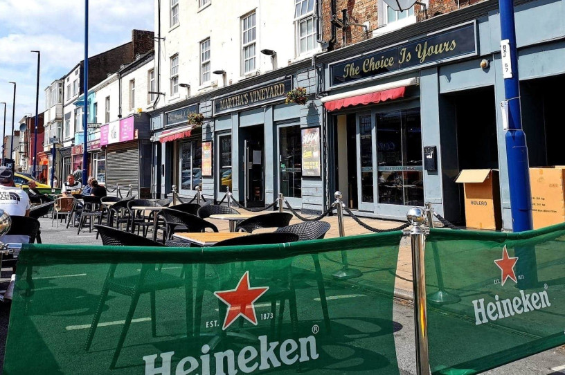 Beer Garden area at Marthas Redcar