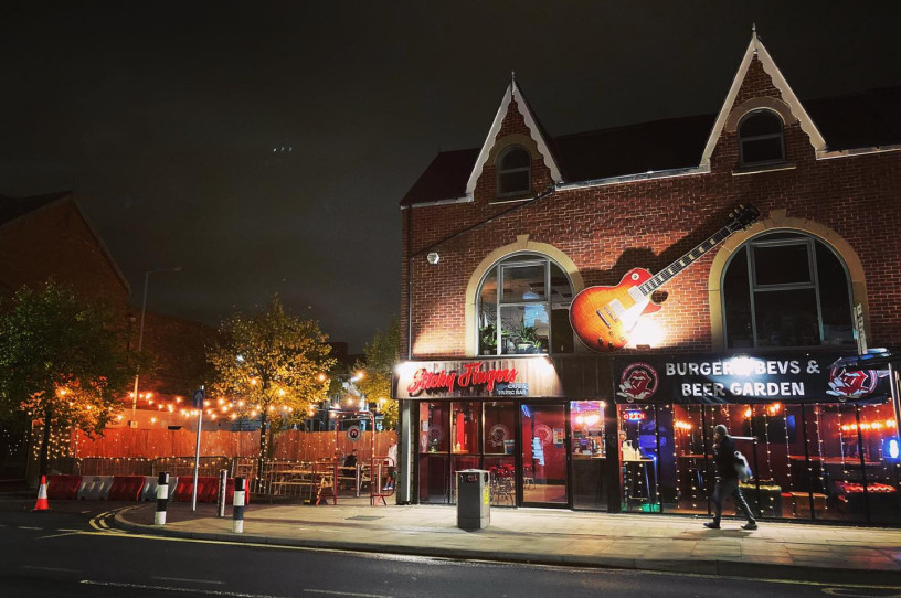 Beer Garden Sticky Fingers Cafe & Rock Bar Middlesbrough