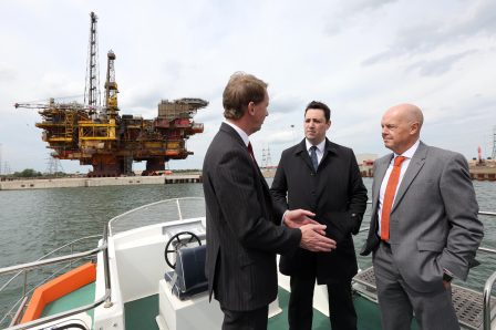 Mayor of Tees Valley visiting PD Ports and viewing the River Tees onboard a vessel | Tees Valley Combined Authority