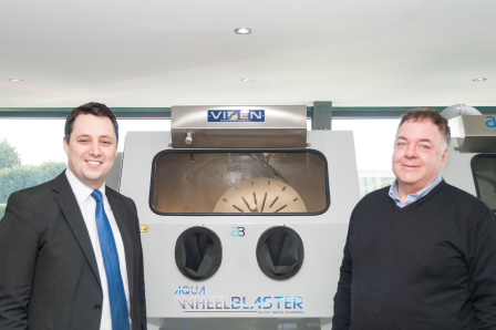 Ben with Aidan Mallon at Vixen Surface Treatments | Tees Valley Combined Authority