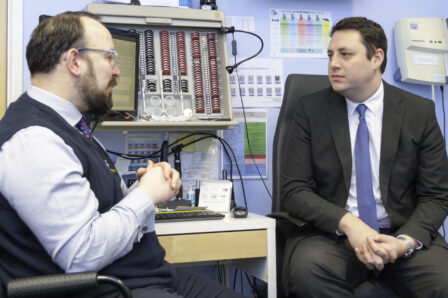 Mayor Ben Houchen at Mellis Eyecare | Tees Valley Combined Authority