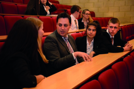 Mayor Ben Houchen with Tees Valley students | Tees Valley Combined Authority