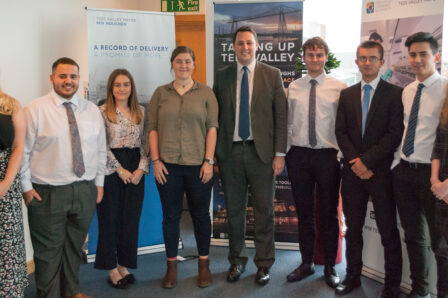 Tees Valley Mayor Ben Houchen with Combined Authority Interns | Tees Valley Combined Authority