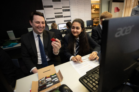 Tees Valley Mayor Ben Houchen at Egglescliffe School