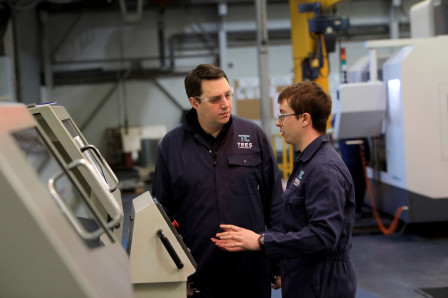 Tees Valley Mayor Ben Houchen at Tees Components