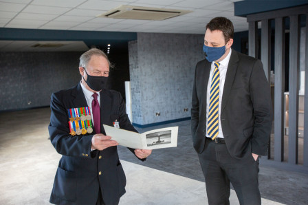 Tees Valley Mayor Ben Houchen with Geoff Hill