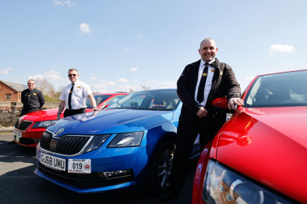 Wayne Buckle, Craig Lizun and Kevin Cuthbertson of 1AB Taxis