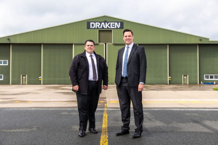 Mayor Houchen with Cllr Dulston at Draken