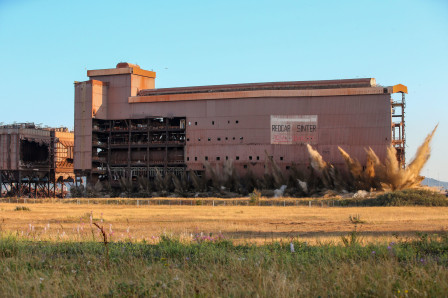 Redcar Sinter Plant demolition.