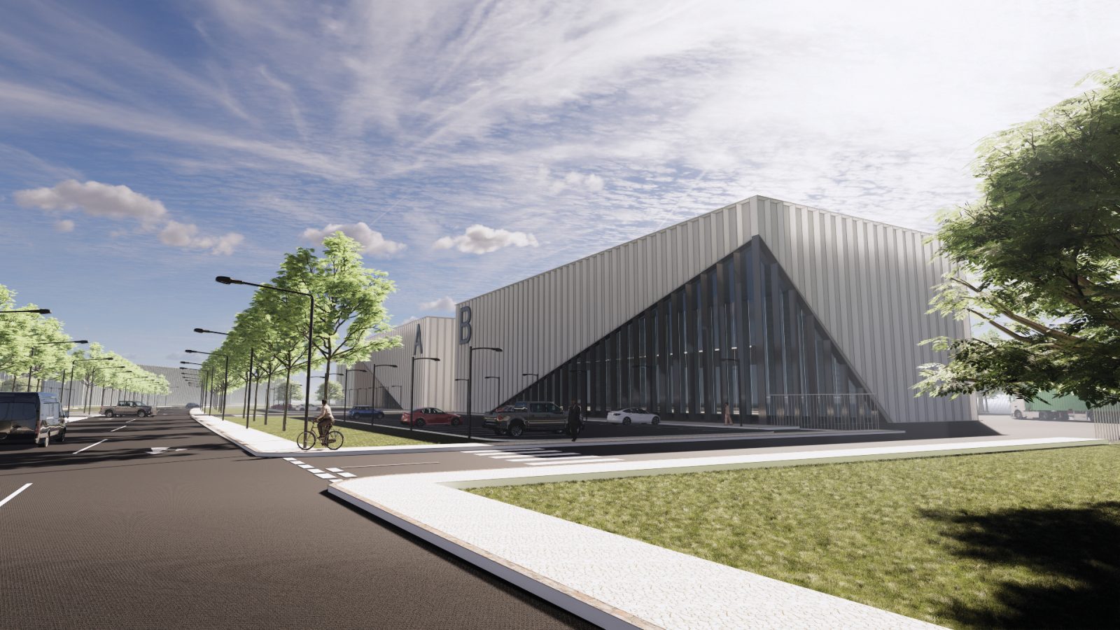 Artist impression of how the new Airport Business park will look on completion
